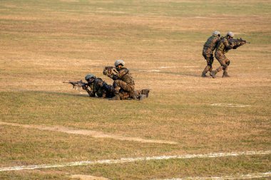 Kolkata, India 16th December 2024 : Indian army showing their efficiency in front of public during celebration of 