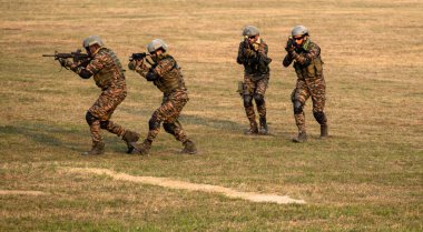 Kolkata, India 16th December 2024 : Indian army showing their efficiency in front of public during celebration of 