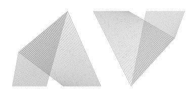 Açı dalgalarının beyaz arka planında soyut çizgiler siyah beyaz tasarım elemanı. Vector Illustration, grunge şık kartvizit, basılı broşür, el ilanı, afiş, kapak kitabı, etiket, kumaş için 10 puan aldı