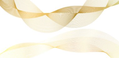 Dalgaların beyaz arka planında soyut çizgi renk tasarım ögesini ayarla. Vector Illustration, grunge şık kartvizit, basılı broşür, el ilanı, afiş, kapak kitabı, etiket, kumaş için 10 puan aldı