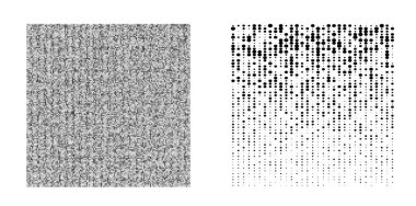 Tasarım ögeleri sembolünü düzenlenebilir yarım ton çerçeve nokta çember desenini beyaz arkaplanda ayarla. Vektör illüstrasyonunda siyah rastgele noktalar var. Yarım ton çember noktası metni kullanarak kenarlık simgesini yuvarla