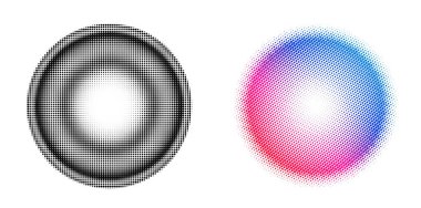 Tasarım ögeleri sembolünü düzenlenebilir yarım ton çerçeve nokta çember desenini beyaz arkaplanda ayarla. Vektör illüstrasyonunda siyah rastgele noktalar var. Yarım ton çember noktası metni kullanarak kenarlık simgesini yuvarla