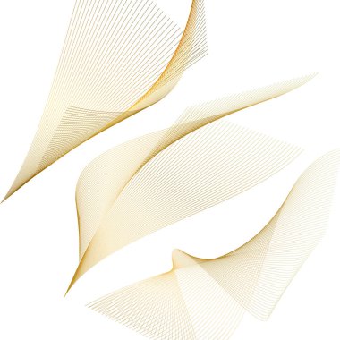 Dalgaların beyaz arka planında soyut çizgi renk tasarım ögesini ayarla. Vector Illustration, grunge şık kartvizit, basılı broşür, el ilanı, afiş, kapak kitabı, etiket, kumaş için 10 puan aldı