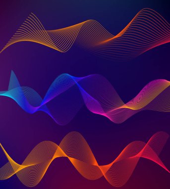 Tasarım elemanları iş sunum şablonu. Vektör illüstrasyon dikey web afişleri arka plan, fon ışığı efekti. Web şablonu için EPS 10, web sitesi sunumu, neon disko kulübü