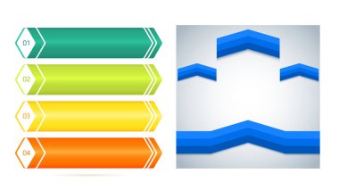 Set Design business presentation template. Vector illustration EPS 10. Can be used for chart process the financial company, technology infographics, number banners, charts and graphs or power point