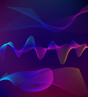 Tasarım elemanları iş sunum şablonu. Vektör illüstrasyon dikey web afişleri arka plan, fon ışığı efekti. Web şablonu için EPS 10, web sitesi sunumu, neon disko kulübü