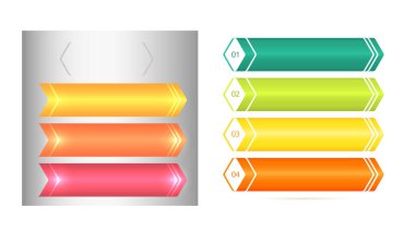 Set Design business presentation template. Vector illustration EPS 10. Can be used for chart process the financial company, technology infographics, number banners, charts and graphs or power point