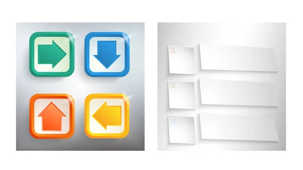 Set Design Business Presentation Template Vector Illustration Eps Can Used — 스톡 벡터