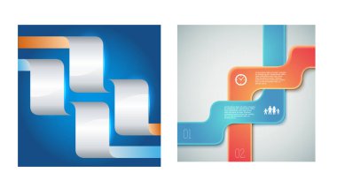 Set Design business presentation template. Vector illustration EPS 10. Can be used for chart process the financial company, technology infographics, number banners, charts and graphs or power point