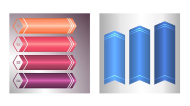 Set Design business presentation template. Vector illustration EPS 10. Can be used for chart process the financial company, technology infographics, number banners, charts and graphs or power point