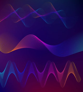 Tasarım elemanları iş sunum şablonu. Vektör illüstrasyon dikey web afişleri arka plan, fon ışığı efekti. Web şablonu için EPS 10, web sitesi sunumu, neon disko kulübü