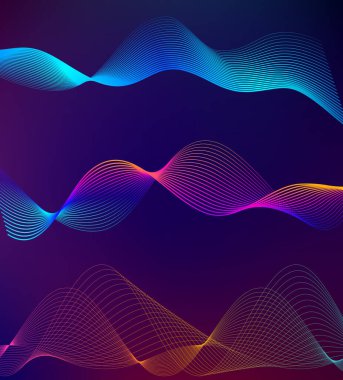 Tasarım elemanları iş sunum şablonu. Vektör illüstrasyon dikey web afişleri arka plan, fon ışığı efekti. Web şablonu için EPS 10, web sitesi sunumu, neon disko kulübü