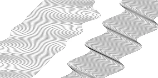 概要波の白い背景に線の色のデザイン要素を設定します ベクトルイラストEps Grangeエレガントな名刺 印刷パンフレット チラシ バナー 表紙本 ラベル — ストックベクタ