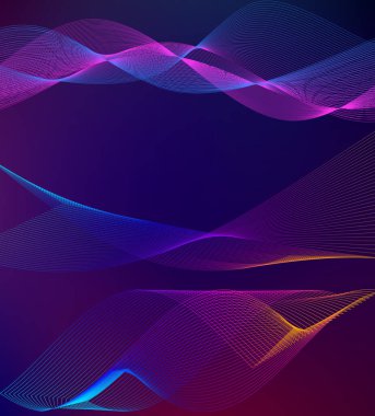 Tasarım elemanları iş sunum şablonu. Vektör illüstrasyon dikey web afişleri arka plan, fon ışığı efekti. Web şablonu için EPS 10, web sitesi sunumu, neon disko kulübü