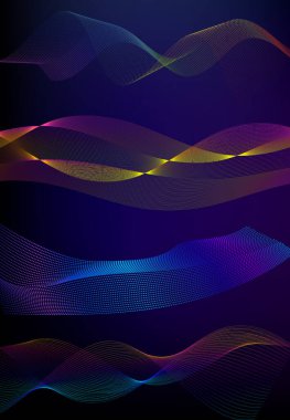 Tasarım elemanları iş sunum şablonu. Vektör illüstrasyon dikey web afişleri arka plan, fon ışığı efekti. Web şablonu için EPS 10, web sitesi sunumu, neon disko kulübü