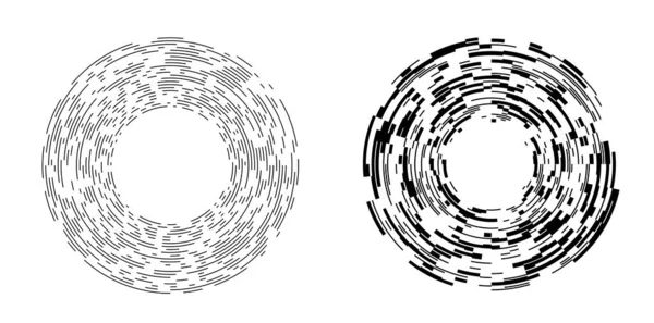 Set Design Element Symbol Redigerbar Halvton Ram Punkt Cirkel Mönster — Stock vektor