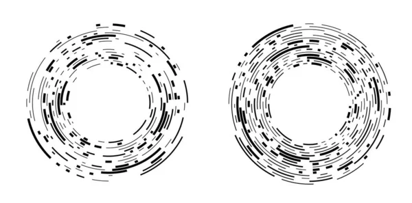 Символ Элементов Декора Таблица Одной Рамкой Круговым Рисунком Белом Фоне — стоковый вектор