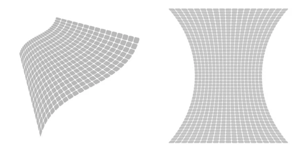 Set Design Elements Halftone Dot Pattern White Background Vector Illustration — Image vectorielle