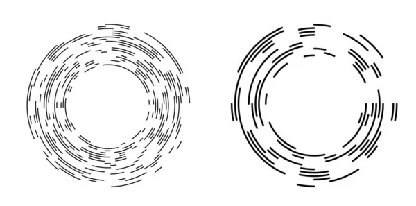 Символ Элементов Декора Таблица Одной Рамкой Круговым Рисунком Белом Фоне — стоковый вектор