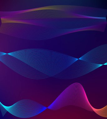 Tasarım elemanları iş sunum şablonu. Vektör illüstrasyon dikey web afişleri arka plan, fon ışığı efekti. Web şablonu için EPS 10, web sitesi sunumu, neon disko kulübü