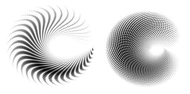 Tasarım elemanı çemberini ayarla İzole edilmiş koyu renk vektör altın halkadan. Harmanlama Aracı kullanılarak oluşturulan birçok parlak girdabın soyut dalgalı çizgileri. Sunumunuz için vektör illüstrasyonu EPS10