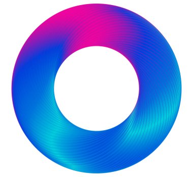 Tasarım elemanı çemberini ayarla İzole edilmiş koyu renk vektör altın halkadan. Harmanlama Aracı kullanılarak oluşturulan birçok parlak girdabın soyut dalgalı çizgileri. Sunumunuz için vektör illüstrasyonu EPS10