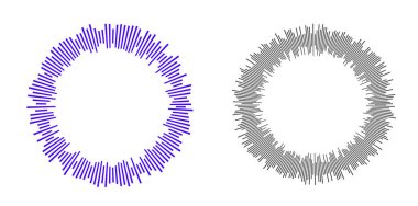 Tasarım ögeleri sembolünü düzenlenebilir yarım ton çerçeve nokta çember desenini beyaz arkaplanda ayarla. Vektör illüstrasyonunda siyah rastgele noktalar var. Yarım ton çember noktası metni kullanarak kenarlık simgesini yuvarla