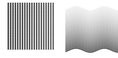 Set Design elements  - Halftone dot pattern on white background. Vector illustration eps 10 frame with black abstract random dots for technology, big data theme, grunge cover page about hi-tech, IT.