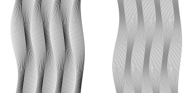 Yumuşak gökkuşağı rengi. Doğrusal arkaplan. Tasarım elemanları. Poligonal çizgiler. Guilloche. Banknotlar, diplomalar ve sertifikalar için koruyucu katman. Vektör illüstrasyonu EPS 10