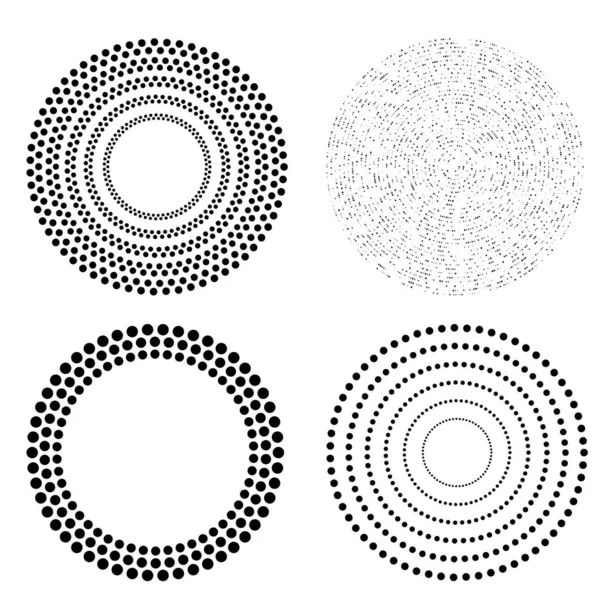 Set Design Element Circle Isolated Bold Vector Colors Golden Ring — Image vectorielle