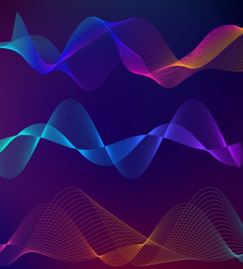 Tasarım elemanları iş sunum şablonu. Vektör illüstrasyon dikey web afişleri arka plan, fon ışığı efekti. Web şablonu için EPS 10, web sitesi sunumu, neon disko kulübü