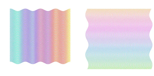 Απαλό Ουράνιο Τόξο Γραμμικό Φόντο Στοιχεία Σχεδιασμού Πολυγωνικές Γραμμές Γκιλοσέ — Διανυσματικό Αρχείο