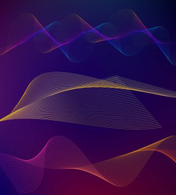 Tasarım elemanları iş sunum şablonu. Vektör illüstrasyon dikey web afişleri arka plan, fon ışığı efekti. Web şablonu için EPS 10, web sitesi sunumu, neon disko kulübü