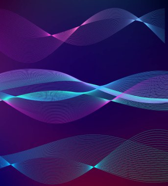 Tasarım elemanları iş sunum şablonu. Vektör illüstrasyon dikey web afişleri arka plan, fon ışığı efekti. Web şablonu için EPS 10, web sitesi sunumu, neon disko kulübü