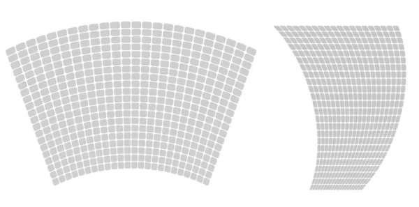 Gestaltungselemente Halbtonpunktmuster Auf Weißem Hintergrund Vector Illustration Eps Frame Mit — Stockvektor