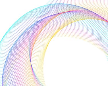 Reklam broşürü tasarım elemanları. Beyaz arka plan ve merkezden gelen zarif güneş çizgileri. Şablon broşürü, tasarım broşürü, haber bültenleri, afişler için vektör illüstrasyonu EPS 10