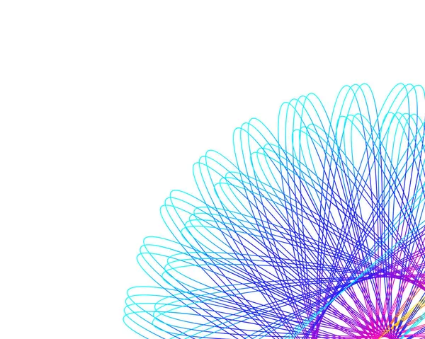Elemento Diseño Espiral Arco Iris Abstracto Sobre Fondo Blanco Líneas — Archivo Imágenes Vectoriales