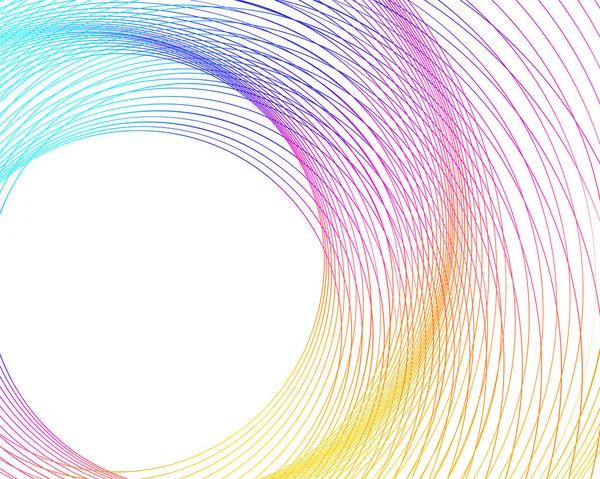 Αφηρημένο Σπειροειδές Ουράνιο Τόξο Στοιχείο Σχεδιασμού Λευκό Φόντο Των Γραμμών — Διανυσματικό Αρχείο