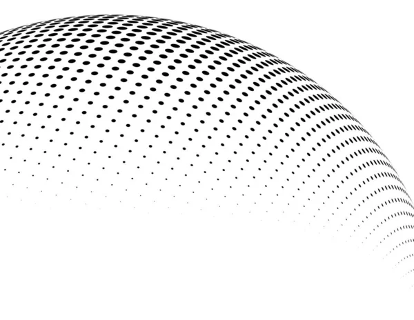 デザイン要素のシンボルを設定白い背景に編集可能なハーフフレームドット円パターン ベクトル図は黒いランダムなドットで10フレームです 丸枠アイコン半円ドットテキストを使用 — ストックベクタ