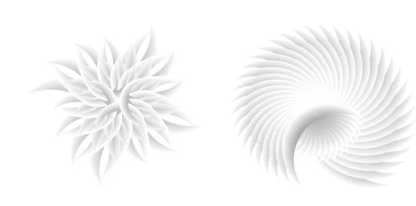 Abstrakt Spiral Regnbåge Designelement Vit Bakgrund Twist Linjer Vektor Illustration — Stock vektor