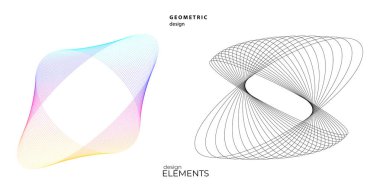Yumuşak gökkuşağı rengi. Doğrusal noktalı arkaplan. Tasarım elemanları. Eğimli çizgiler. Guilloche. Banknotlar, diplomalar ve sertifikalar için koruyucu katman. Vektör illüstrasyonu EPS 10