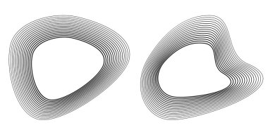 Tasarım elemanları. Halka daire zarif çerçeve kenarı. Beyaz arka plandaki soyut dairesel logo elemanı izole edildi. Yaratıcı sanat. Yeni ürün tanıtımı için vektör illüstrasyon EPS 10 dijital