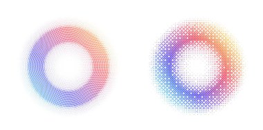 Tasarım ögeleri sembolünü düzenlenebilir yarım ton çerçeve nokta çember desenini beyaz arkaplanda ayarla. Vektör illüstrasyonunda siyah rastgele noktalar var. Yarım ton çember noktası metni kullanarak kenarlık simgesini yuvarla