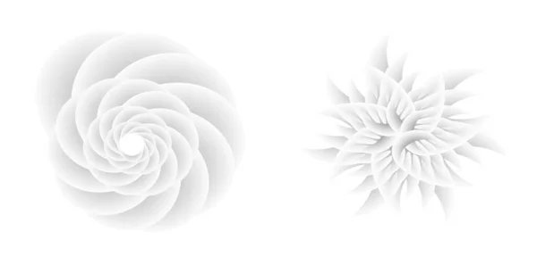 Abstrakcyjny Spiralny Tęczowy Element Konstrukcyjny Białym Tle Linii Skrętu Ilustracja — Wektor stockowy