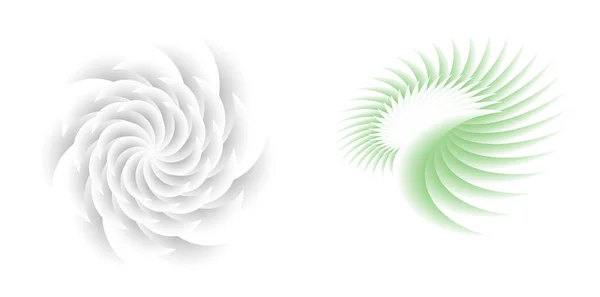 Абстрактно Спиральный Элемент Дизайна Радуги Белом Фоне Твистовых Линий Векторное — стоковый вектор
