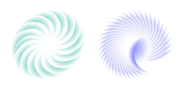 Анотація Елемента Дизайну Спіральної Веселки Білому Тлі Поворотних Ліній Векторна — стоковий вектор