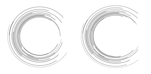 Set Design Elements Symbol Editable Icon Halftone Circles Halftone Dot — Stock Vector