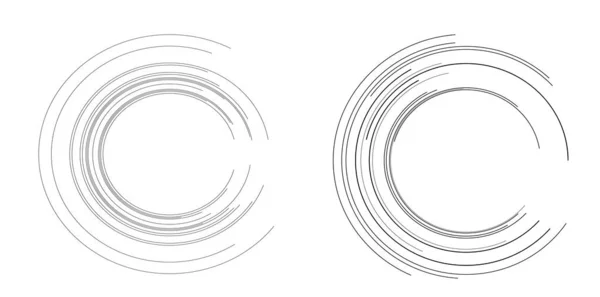 Définir Symbole Des Éléments Conception Icône Modifiable Cercles Demi Teinte — Image vectorielle