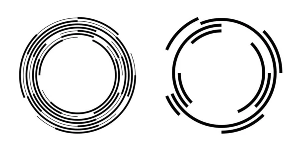 Définir Symbole Des Éléments Conception Icône Modifiable Cercles Demi Teinte — Image vectorielle