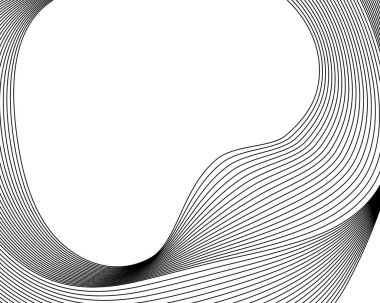 Dalgaların beyaz arka planında soyut çizgiler renk tasarımı ögesi. Vector Illustration, grunge şık kartvizit, basılı broşür, el ilanı, afiş, kapak kitabı, etiket, kumaş için 10 puan aldı